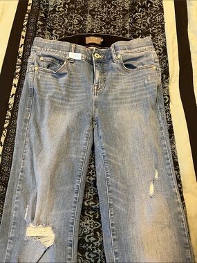 torrid Light Blue Distressed Boyfriend Jeans